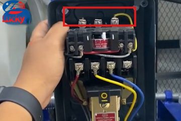 [Góc kỹ thuật] Cách đấu điện máy nén khí 3 pha AN TOÀN